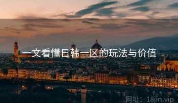 一文看懂日韩一区的玩法与价值