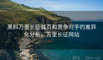 黑料万里长征首页和竞争对手的差异化分析，万里长征网站