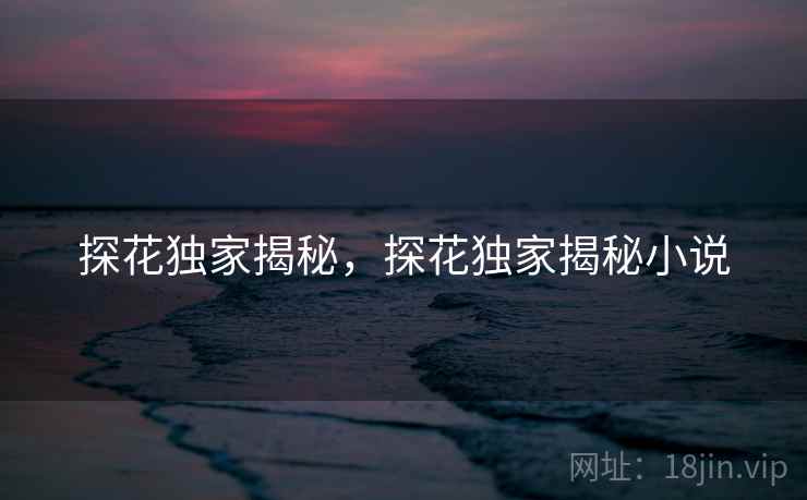 探花独家揭秘，探花独家揭秘小说