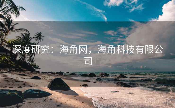 深度研究：海角网，海角科技有限公司